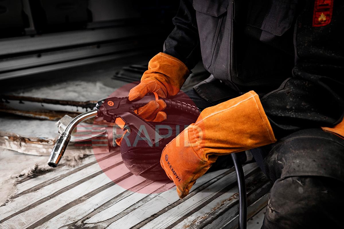 GXE223G5  Kemppi Flexlite GXe K3 223G Air Cooled 200A MIG Torch, w/ Euro Connection - 5.0m